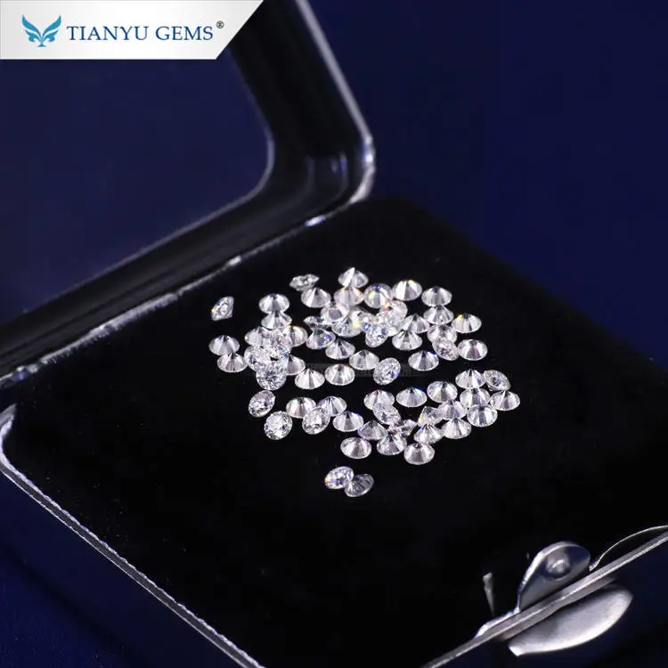 Tianyu Gems Round Brilliant Cut Loose Lab Diamond Stones for Jewelry Setting
