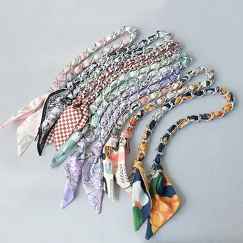 European American All-season New Style Fashion Silk Scarf Chain Spring Summer Handbag Underarm Bag Accessories Mobile Phone