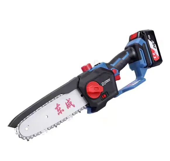 Dongcheng Small Handheld DIY Industrial Grade Chain Saw Lithium Electric Power Tool for Tree Log Cutting Household Use Battery