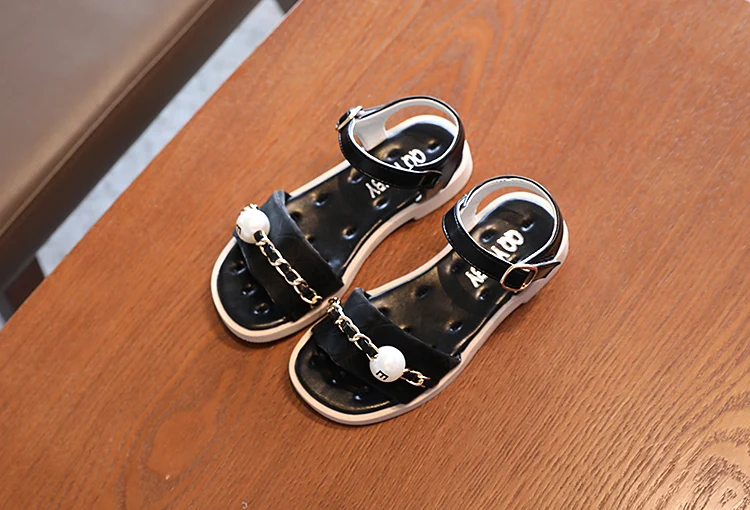 2021 summer solid color girl baby beach shoes sandals