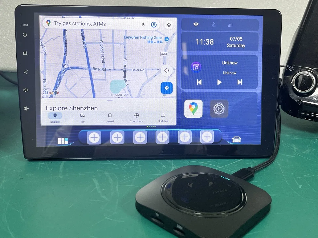 IHeylinkit Wireless Carplay Adapter BW Android 13.0 Ai Box for