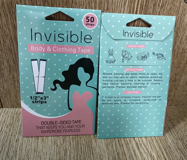 Double Sided Tape for Fashion and Clothes Fashion Clothing Fabric Tape to  Skin Adhesive Body Tape Transparent for All Skin