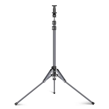 QZSD Q1101 170CM Aluminum Alloy Foldable Floor Stand Tripod Light Stand with Clamp for Mobile Phones & IPAD