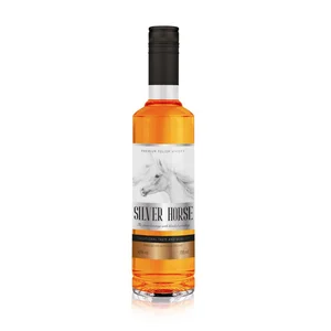 Wholesale Good Price Silver Horse Whiskey 700ml Custom logo Glass Bottle Alcoholic Beverage Spirit