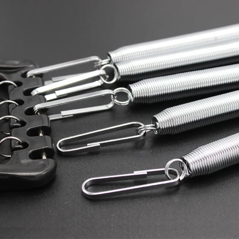 Multifunction Fitness Equipment Finger Exerciser 5 Spring Exerciser Chest Expander With Foot Pedal