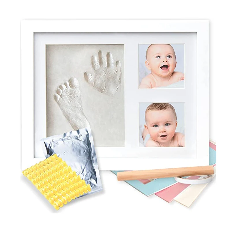 Foil Handprint Footprint Kit, Personalised Baby Shower Gift, First