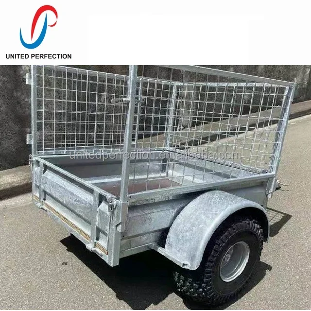 Best Price Multi Purpose Pull Behind Farm Trailer Metal Trailer off Road  ATV GALVANISED TRAILER  With Low MOQ