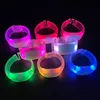 Button illuminated wristband