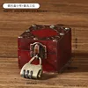 6001-01GK10 Copper Square Box, Small Retro Three-Piece Set
