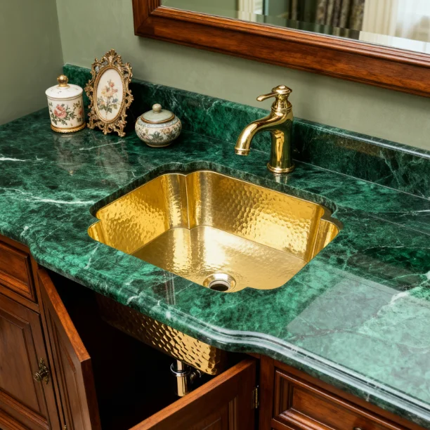 Luxury Modern Bronze Nautilus Shell Sink for Hotels | Custom Undermount ...
