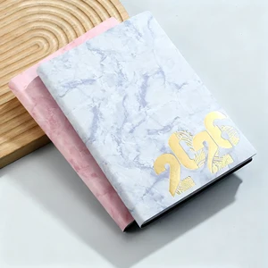 2026 Year Month Custom Luxury A5 Journal Diary Notebook Soft PU Leather Notepad with Logo Hardcover Sketch Book for Gift