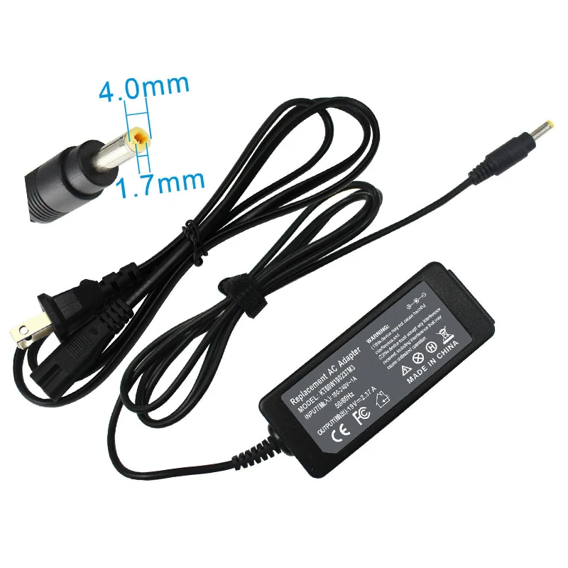 Зарядное устройство для ноутбука, 45 Вт, 19 в, 2,37 А, 4,0*1,7 мм, адаптер переменного тока для Toshiba
