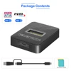 สีดำ --- อะแดปเตอร์ M.2 NVME และ SATA SSD