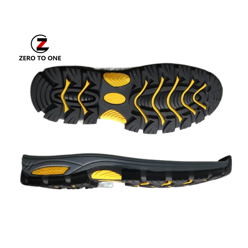 Two Colors Rubber Labor Protection Shoe Sole Puncture Wear Resistant Outdoor Casual Mountaineering Non Slip Outsole