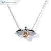 white gold champagne stone
