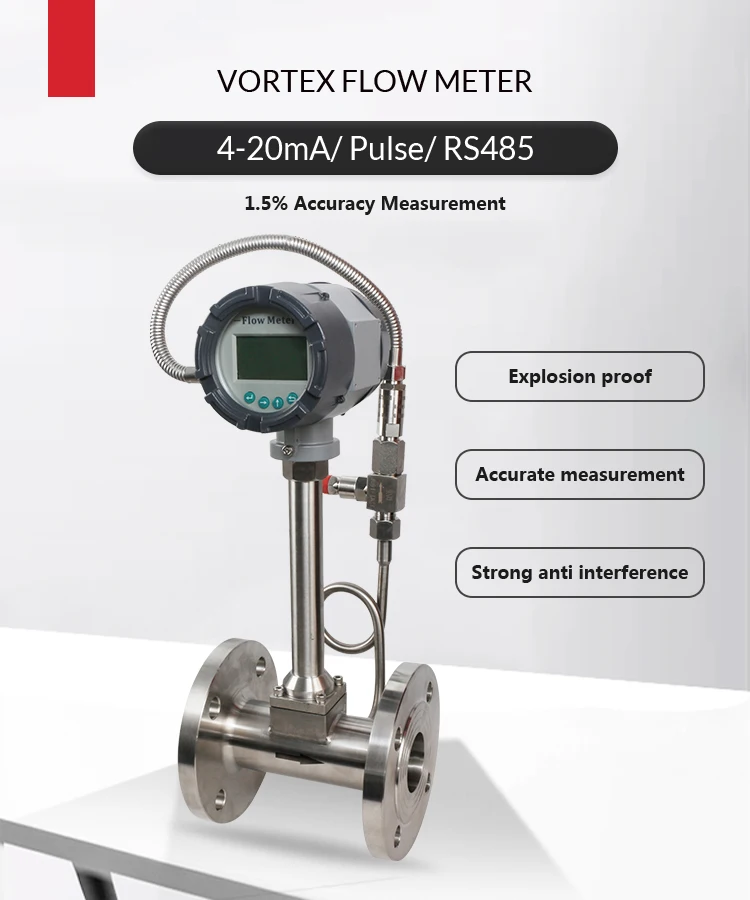 Holykell Steam Vortex Co2 Air Gas Flow Meter Totalizer,420ma Coal Gas ...