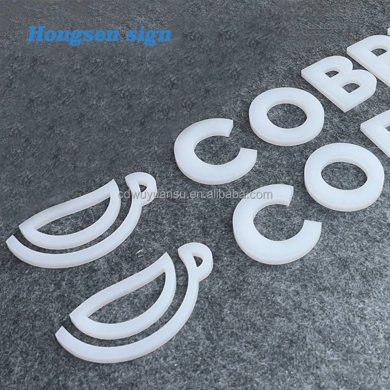 Hongsen Custom 3d Laser Cut Acrylic Letters Sign Shop Store Alphabet