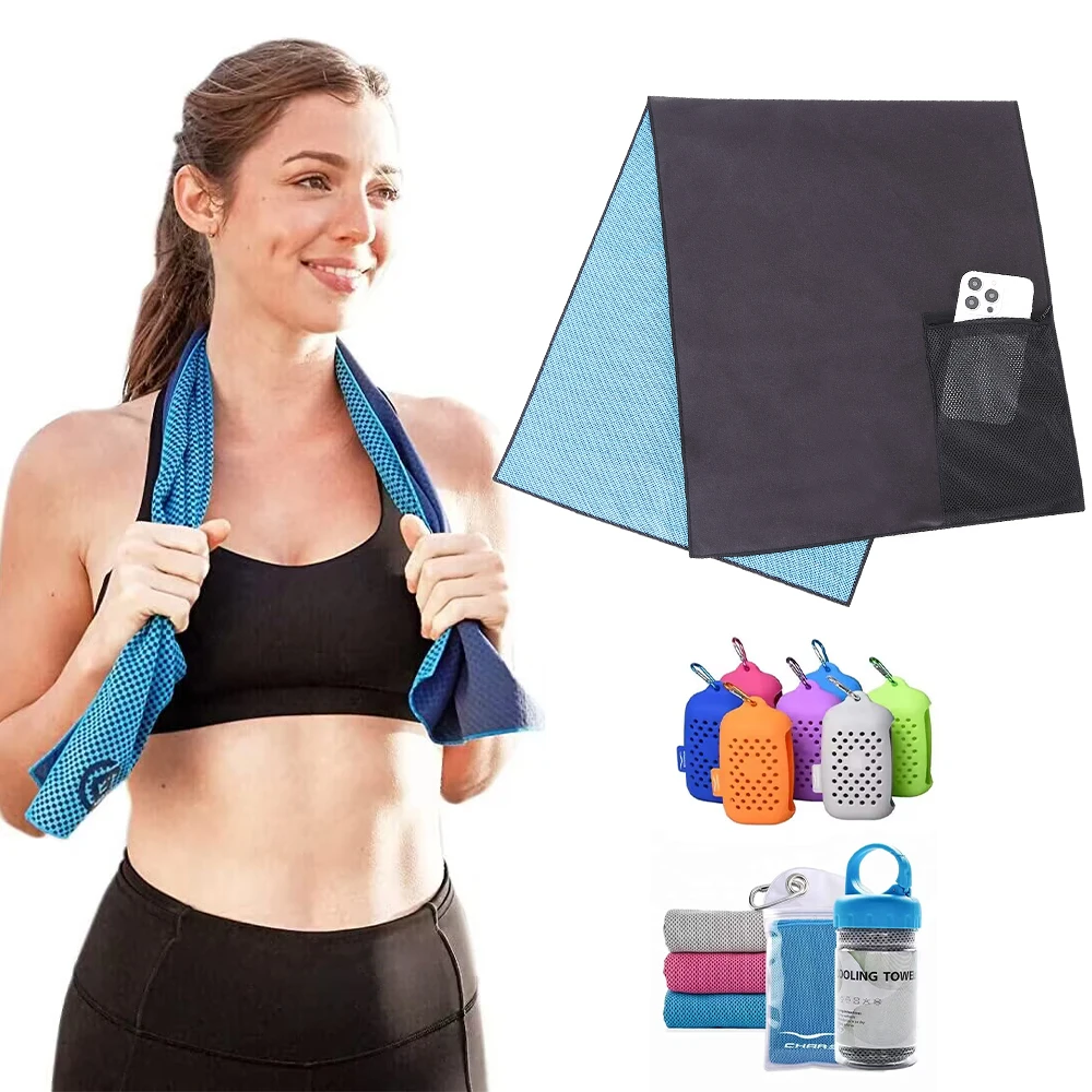 Lightweight Double-sided Material Microfiber Ice Cooling Fabric Towel