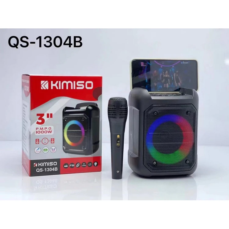 Kimiso Inch Portable Wireless Bass Speaker Microphone
