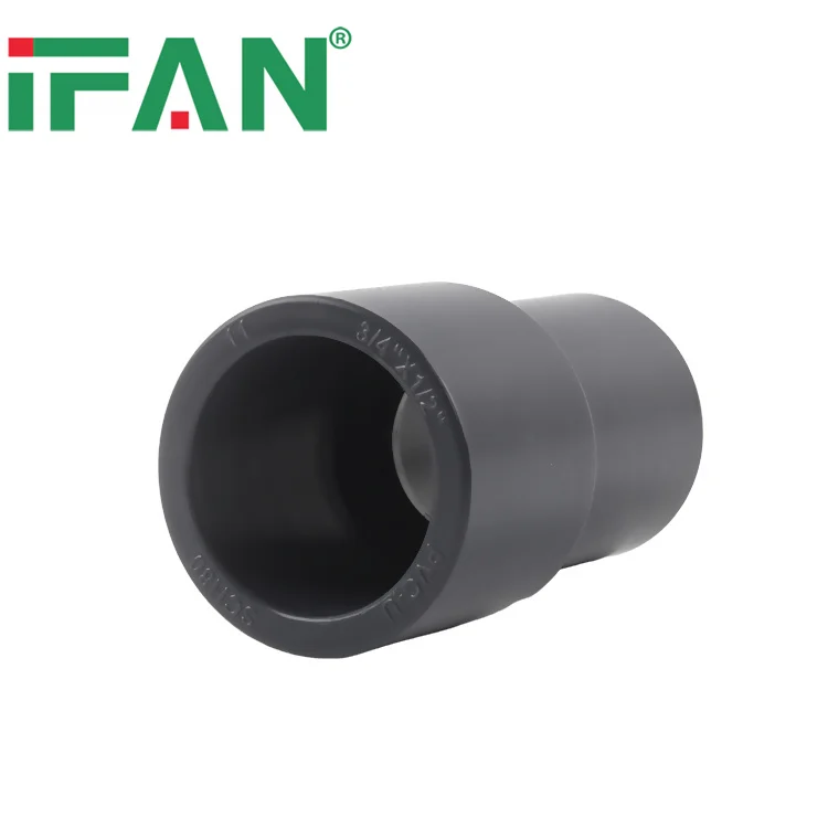 IFAN Factory PVC Fittings Reducing Socket 45 Degree Elbow Cap Socket Tee PVC-U Fittings 50-110mm UPVC Pipe Fitting