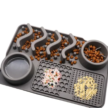 Ciotola Antisoffocamento Per Cani - Mangiatoia Lenta Con Base Antiscivolo | Verde