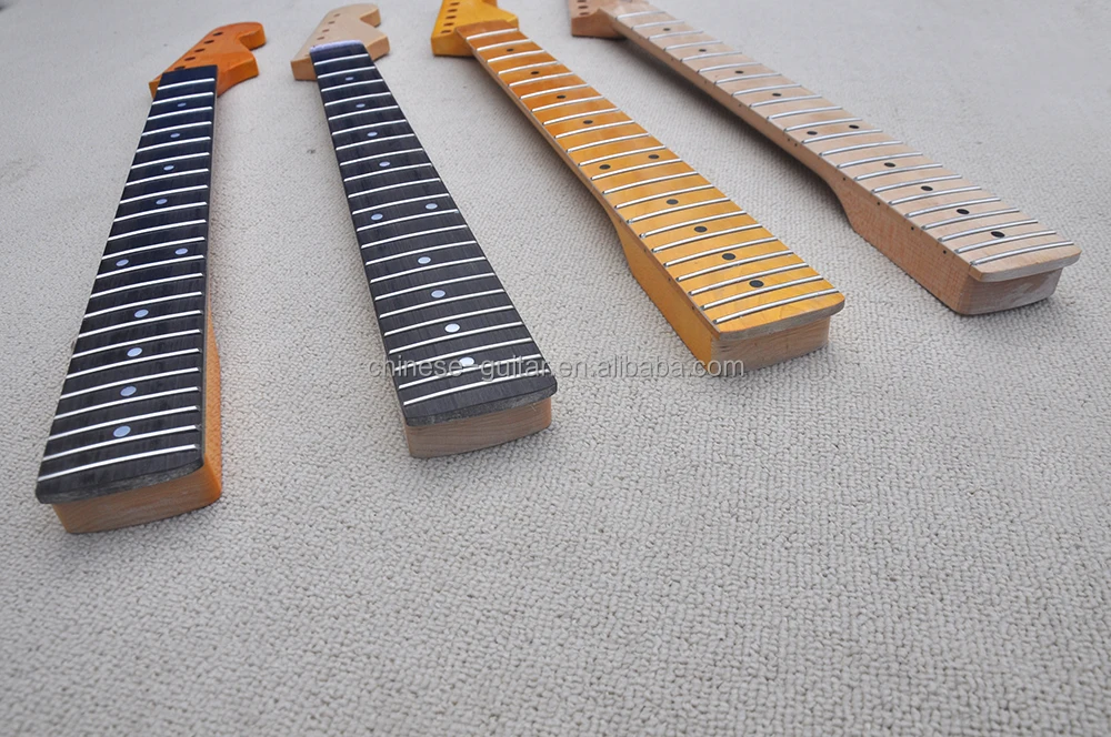 Flyoung Unfinished Electric Guitar Necks Diy Guitar Necks 22 Frets