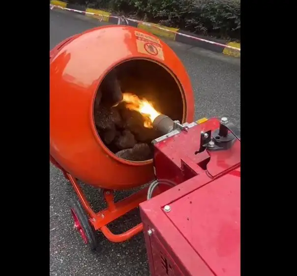 Separate Road Construction Mobile Continuous Asphalt Recycling Heating Drum  Equipment to Mix Asphalt
