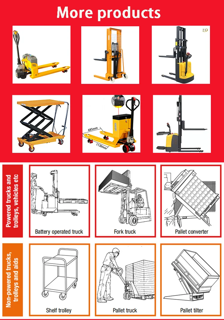 Cargo Transportation Manual Forklift Hand Pallet Truck Hand Pallet Jack