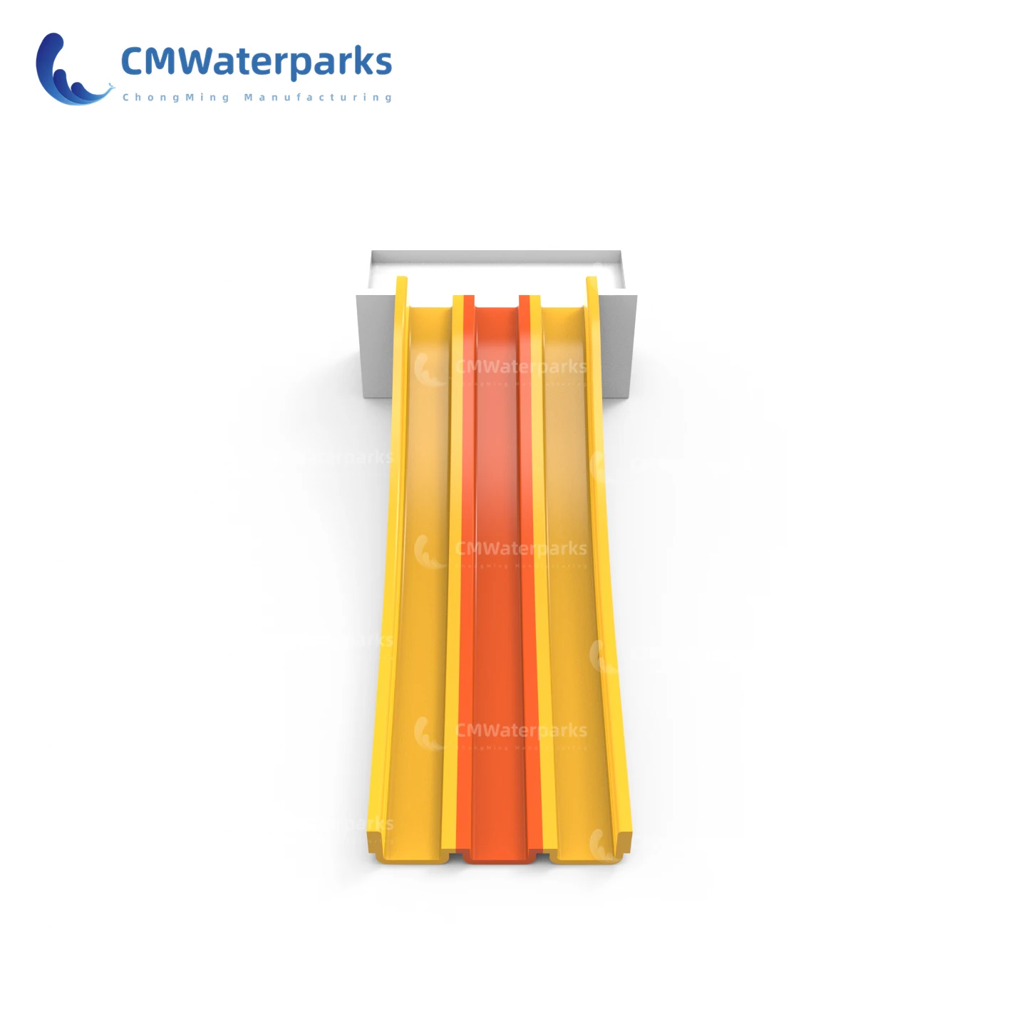 Commercial Water Play Equipment Fiberglass Water Slide Pool Kids Slide