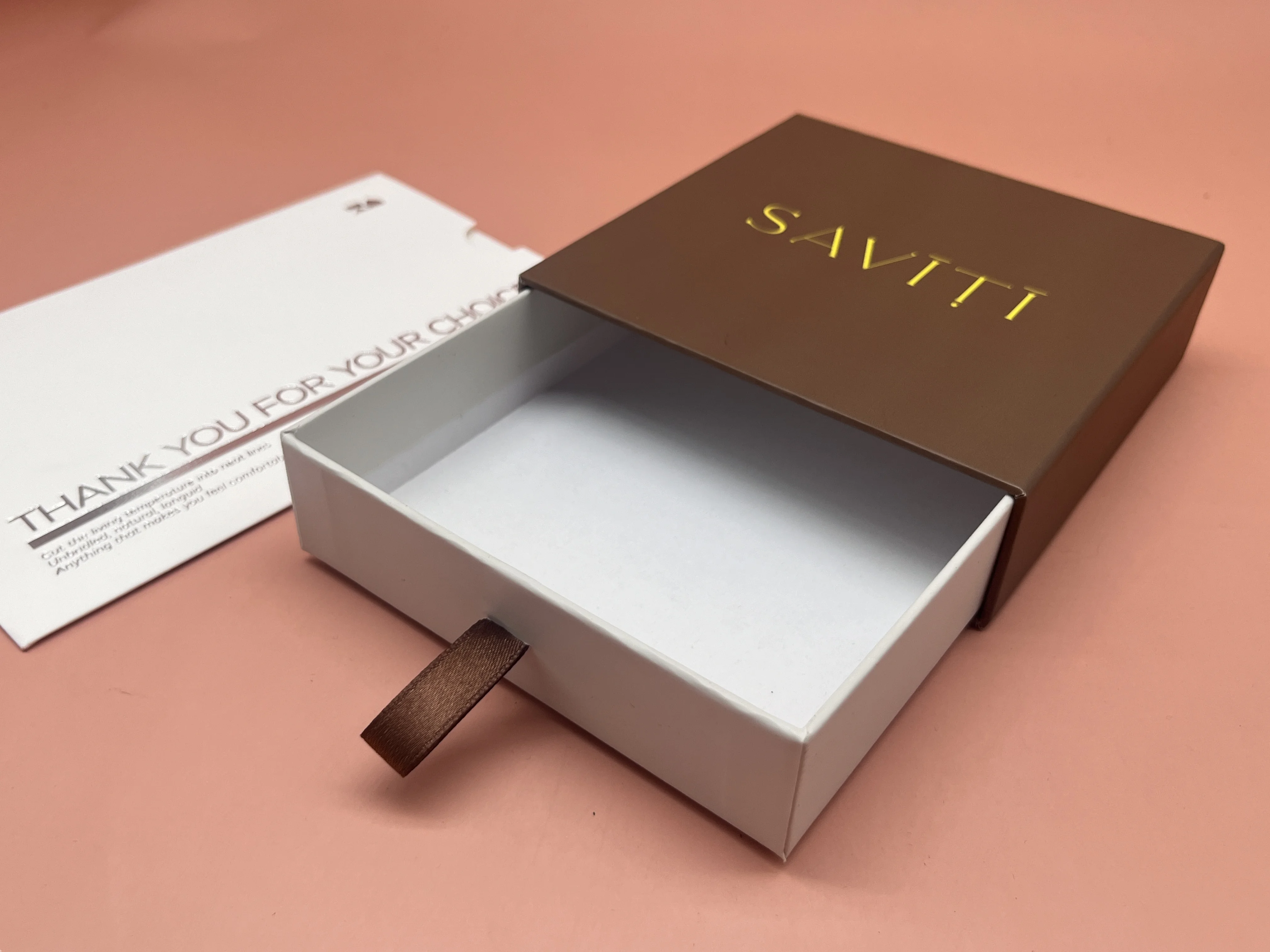Custom Logo Luxury Rigid Sliding Packaging Drawer Gift Box
