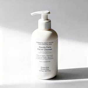 Gentle Facial Cleanser with Pump Dispenser Customize Logo Manufacturer Oem Odm Hot Sale Sensitive Skin Mild Face Wash