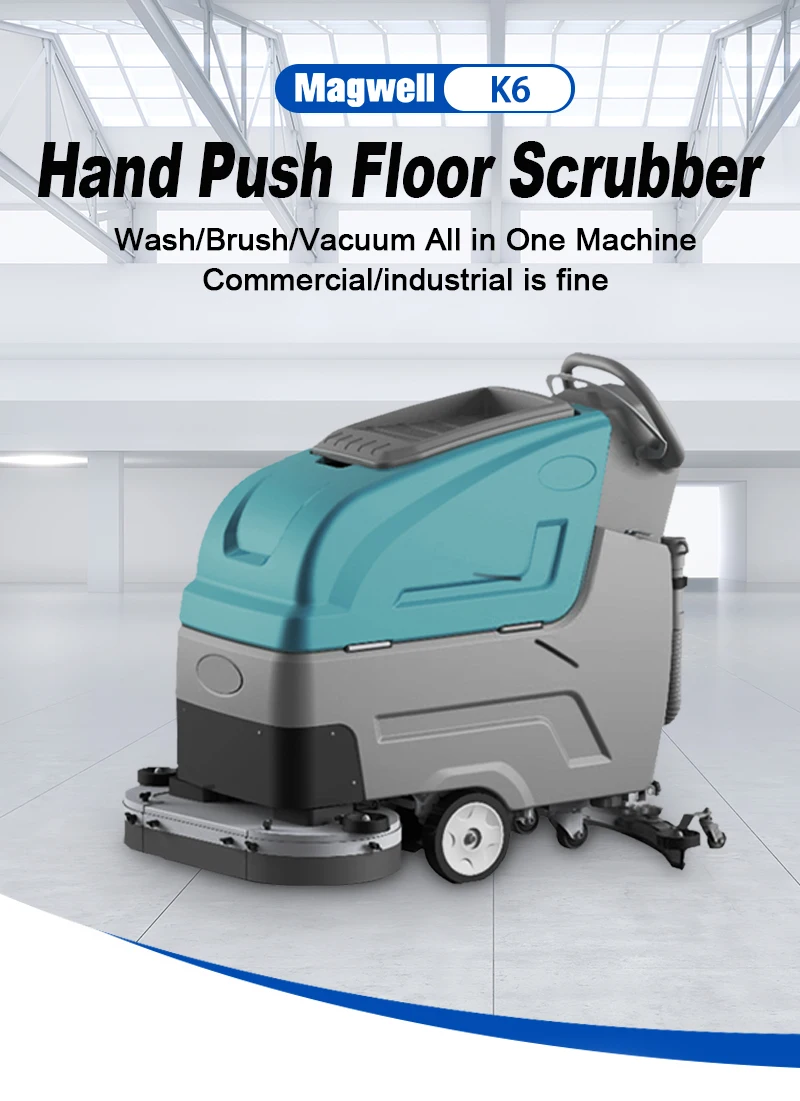 K6 Electric Walk Behind Automatic Floor Washer Hardwood Floor Cleaner ...