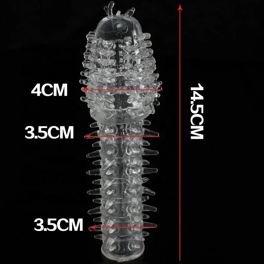 Popular Adult Reusable Intimate Penis Enlargement Condom  Large Condoms Spirit Draggon Silicone Sex Toys Condom for Men