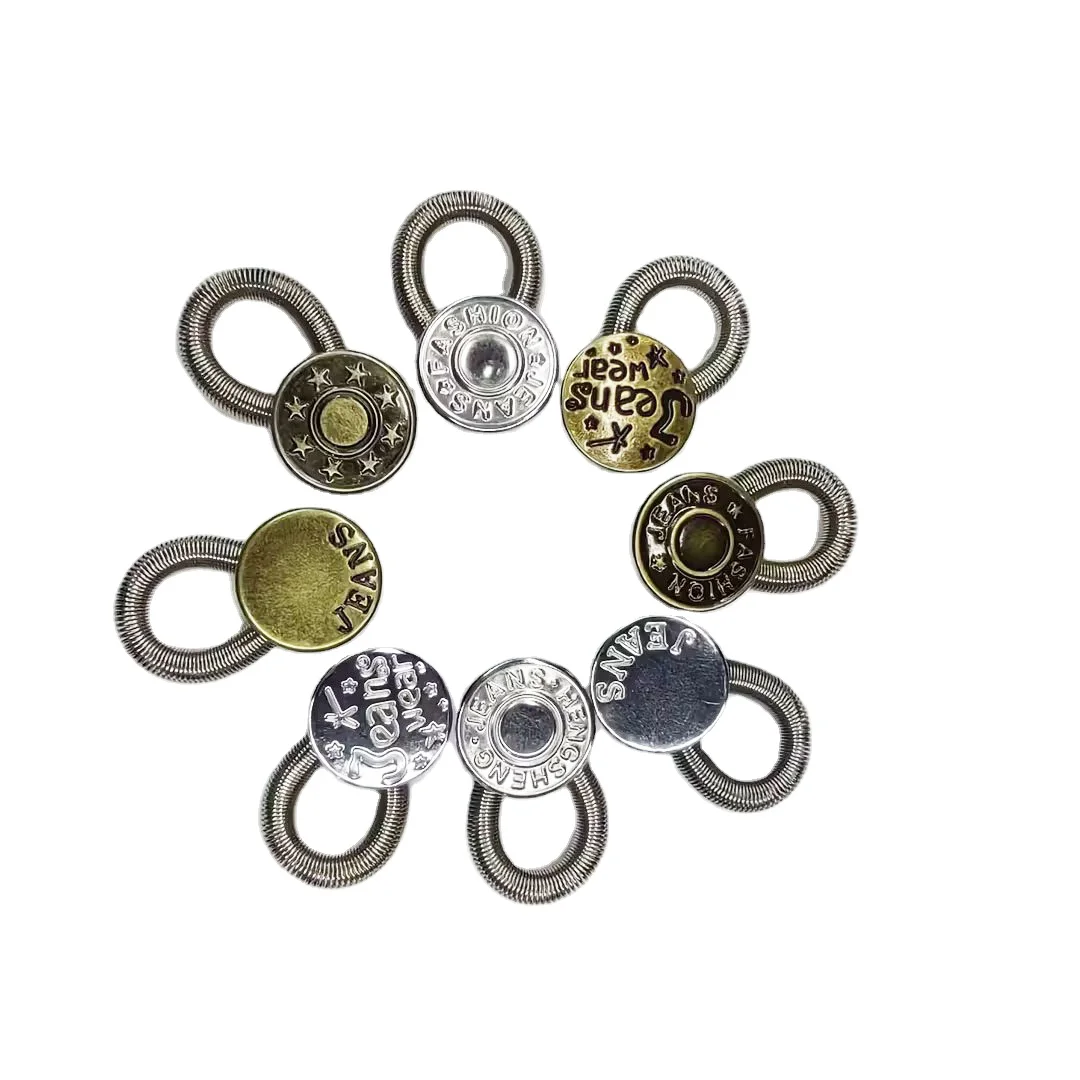 Unisex Jeans Metal Button Magic Extender Pants Waist Extender Snap Buttons