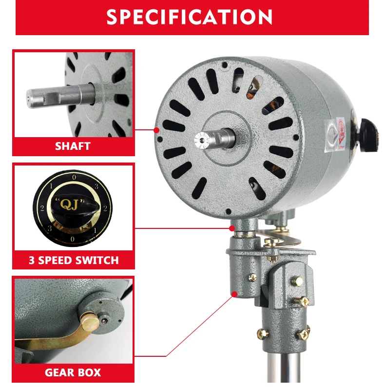 Cooling Industrial Stand Fan, 650mm, ORL, Wall - detail 10