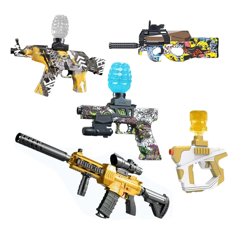 P90 M416 Gel Ball Bead Blaster Water Toy Gun Electric Mini Water Shot