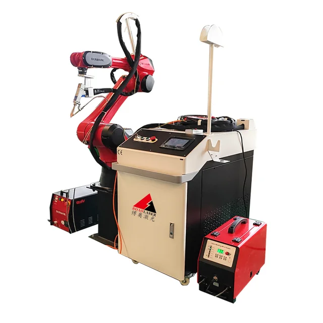 mig tig robot laser welders for metal stainless steel 1000w 1500w 2000w 3000w 6-axis CO2 fiber robotic laser welding machine