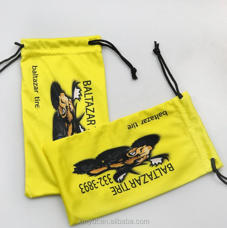Custom Logo Microfiber Sunglasses Pouch Glasses Wiping Cleaning Cloth Set Wholesale Soft Eyeglasses Drawstring Bag