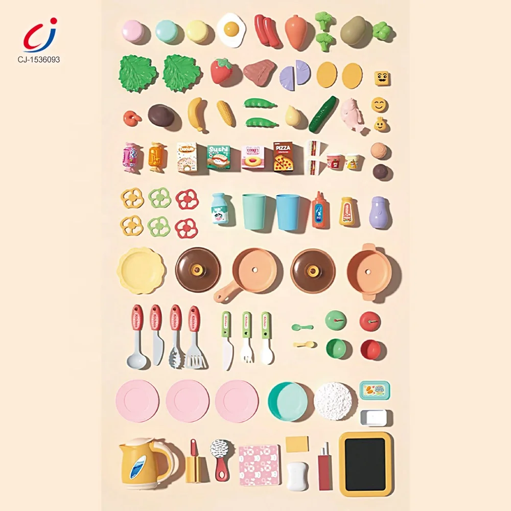 Chengji Educational Pretend Home Cooking Food Kids Play House Kitchen Set Toy Plastic Big for Kids