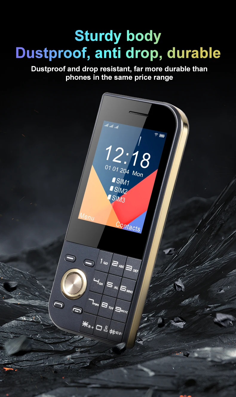 2025 New Feature Phone 3 SIM 2.8 Inch for nokia 7610 Senior Phone Keypad Big Button Senior Phone Global Version OEM ODM