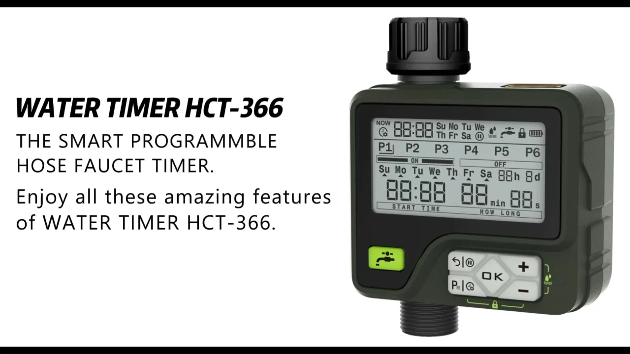 Outdoor Garden Irrigation Tools Intelligent Digital 1 Zone Programmable