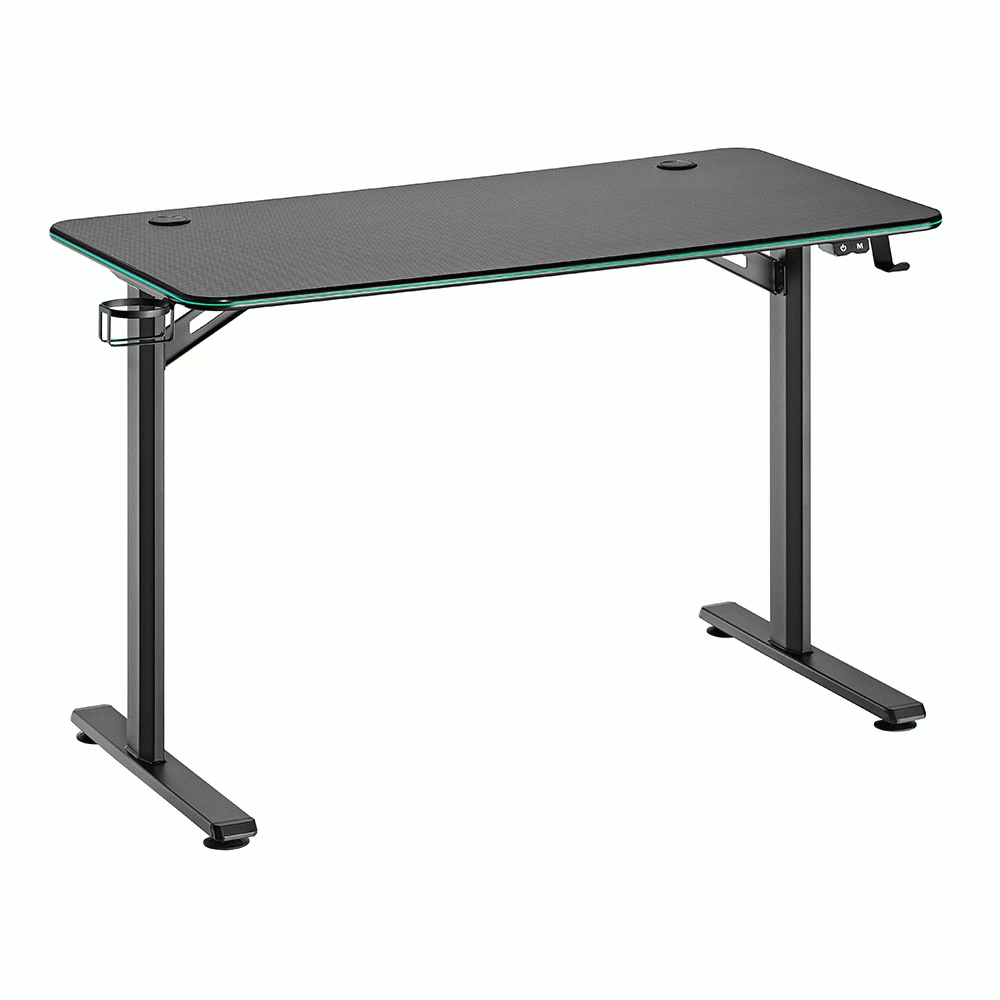 Gmd081 Rgb Lighting Edges Gaming Desk Buy Gaming Desk Table Rgb Best Gamer Modern Pc Led