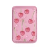 05-leather magnetic card wallet-pink