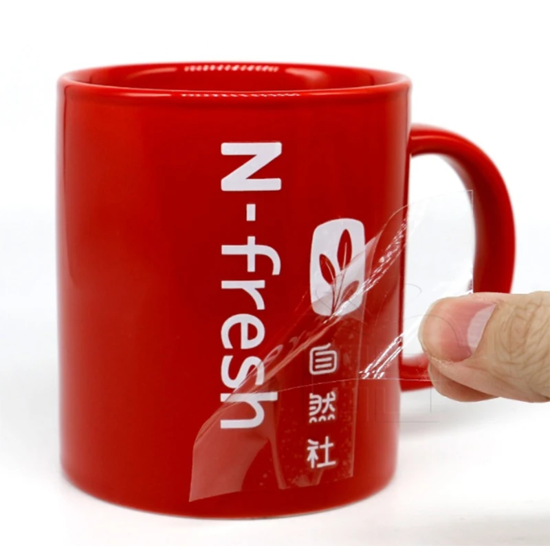 Waterproof Strong Adhesive Packing Use Washable Durable Vinyl Transfer Dtf Labels Custom Logo Printed UV Transfer Stickers