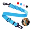 Cinturón de seguridad azul para perro (no puede emitir luz)