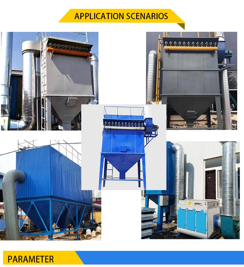 Bag Filter Dust Collector Pulse Dust Removing Equipment Fly Ash Cement