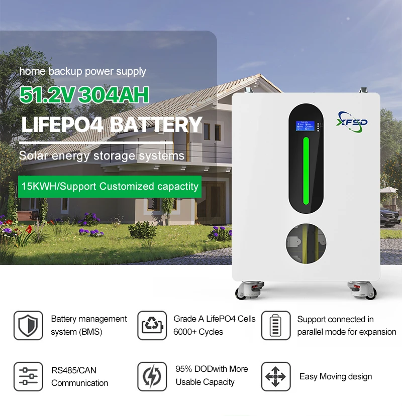 Factory Direct Floor Standing 15kwh 10kwh Lifepo4 Lithium Battery Solar Storage Powerwall Batteries 48v 51.2v 300ah 200ah factory