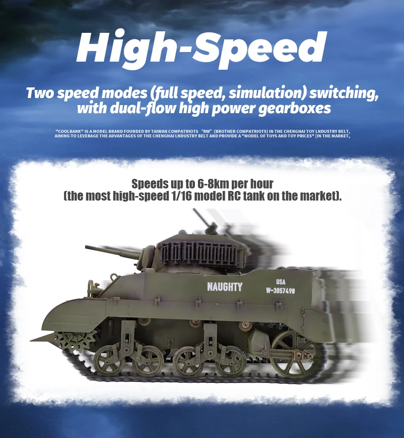 Amazon.co.jp: COOL BANK MODEL Tongde M5A1スチュアート軽戦車