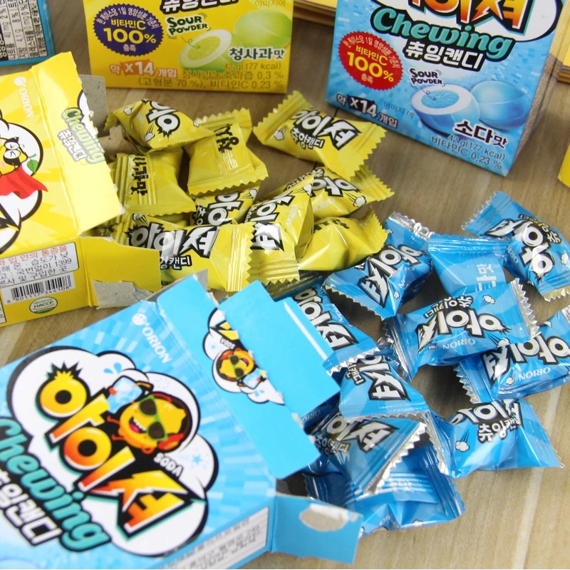 42g Orion Fruit Super Sour Candy - Exotic Korean Fudge Sandwich