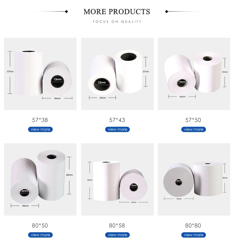 Cash Register 57mm Pos Thermal 57*thermal Paper Manufacture Roll For